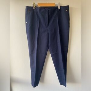 Jones New York navy stretch ankle pants NWT